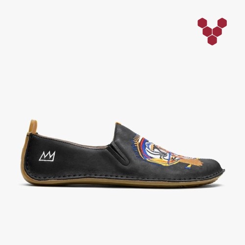 Vivobarefoot Ababa Basquiat Svart Slip On Sko Dame [8-EYVW]